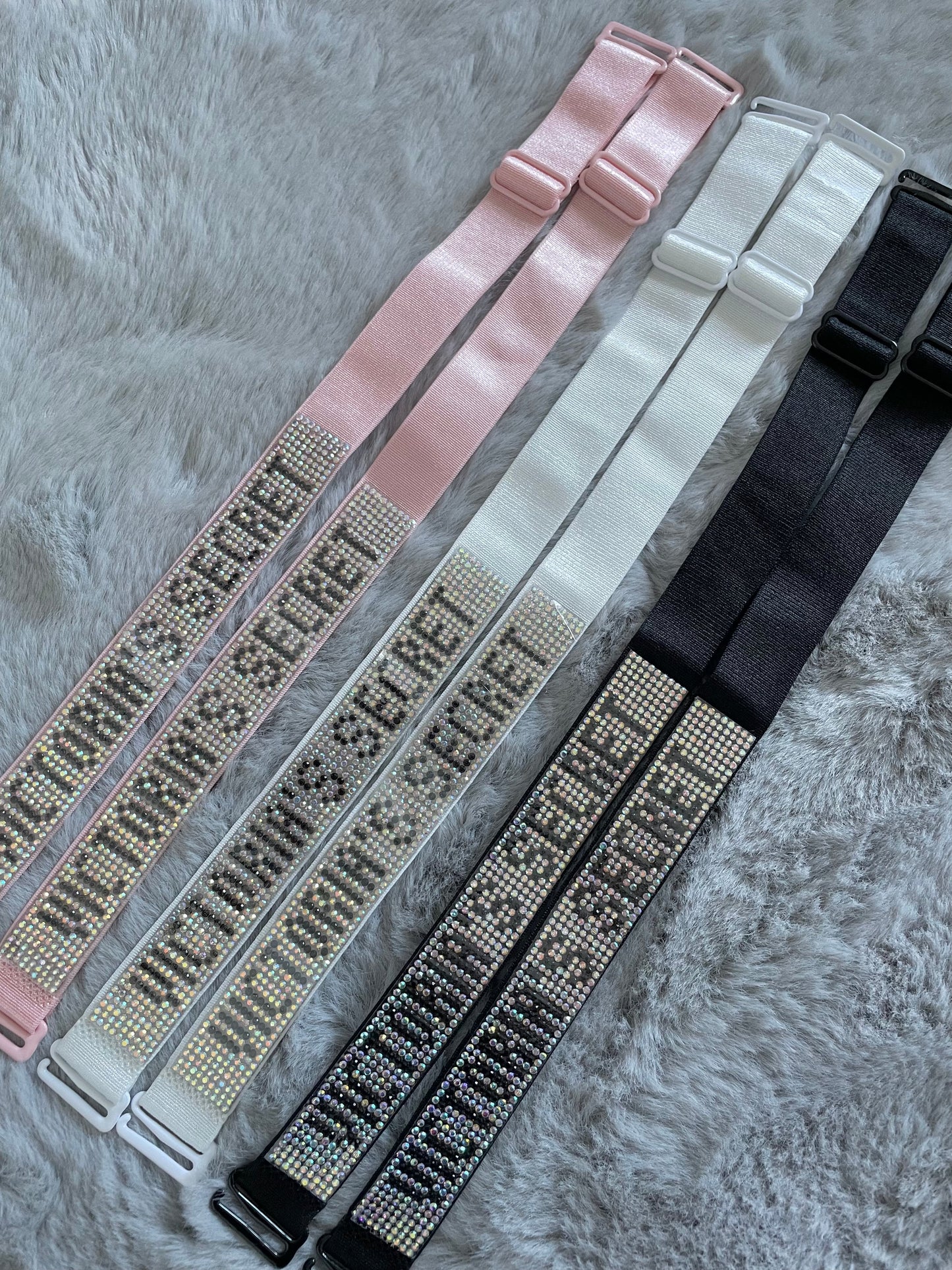 Victoria Rhinestone Bra Straps (Red Also Available)