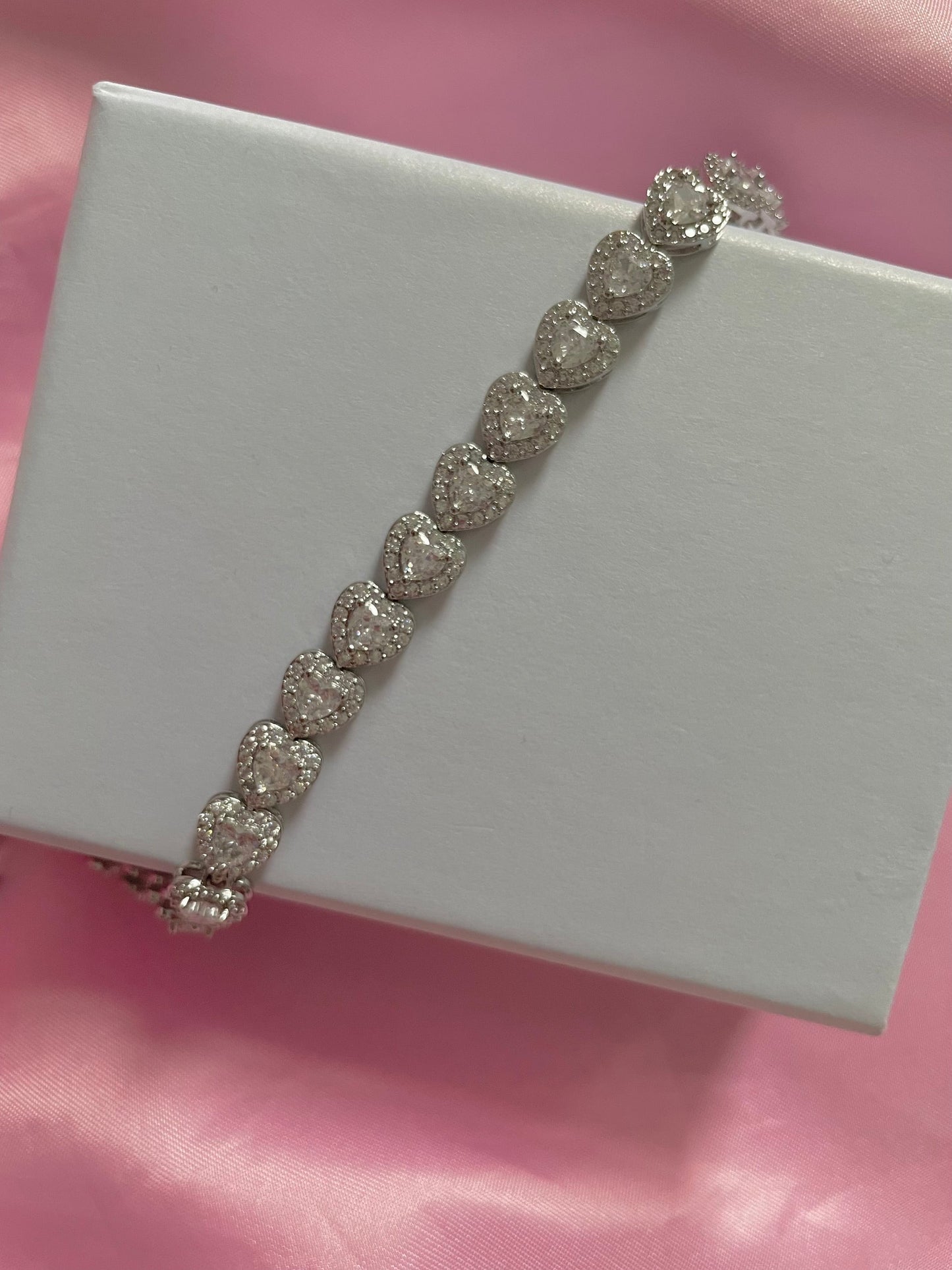 Silver Heart Me Bracelet