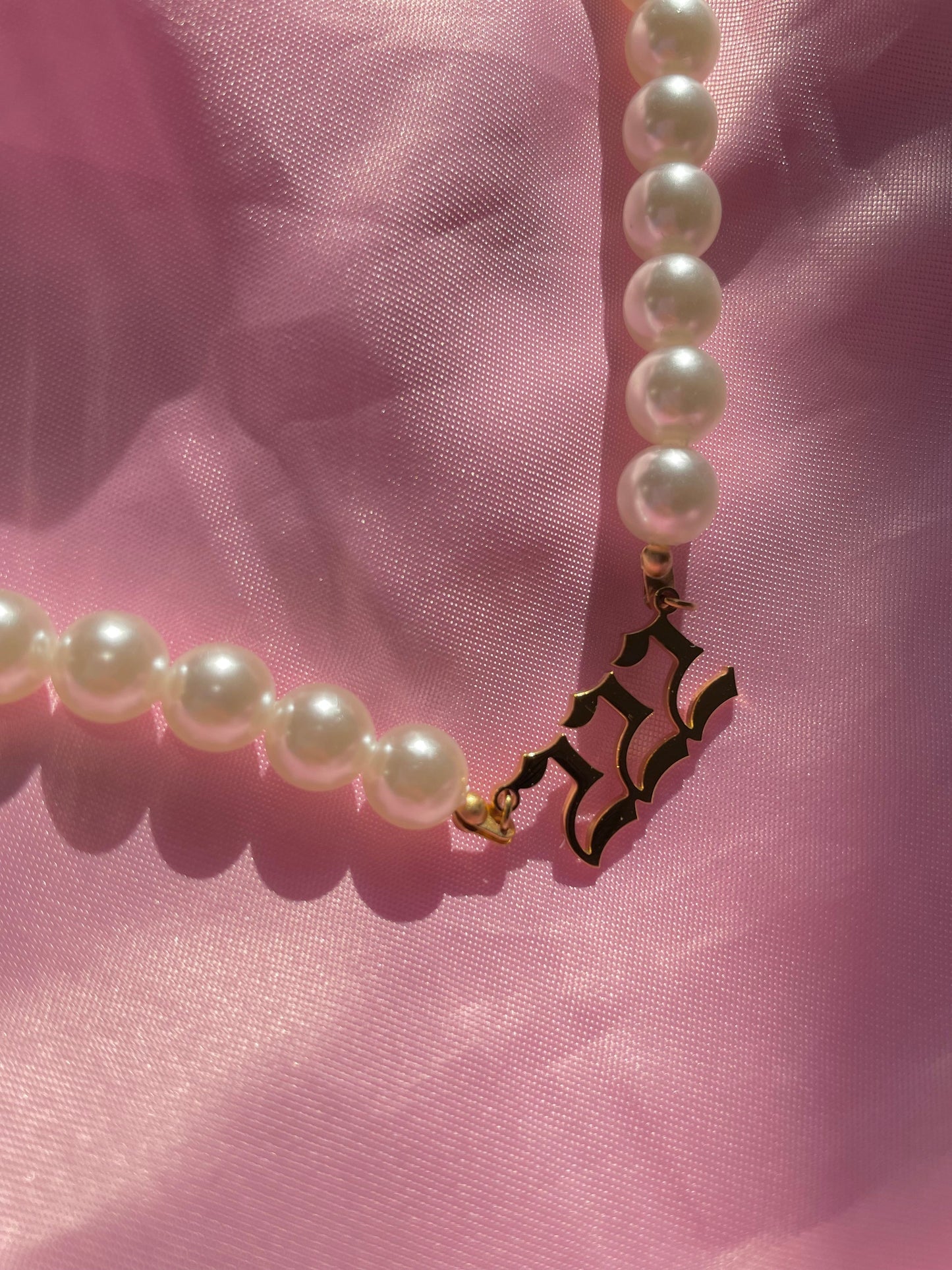 Pearl Angel Number Necklace