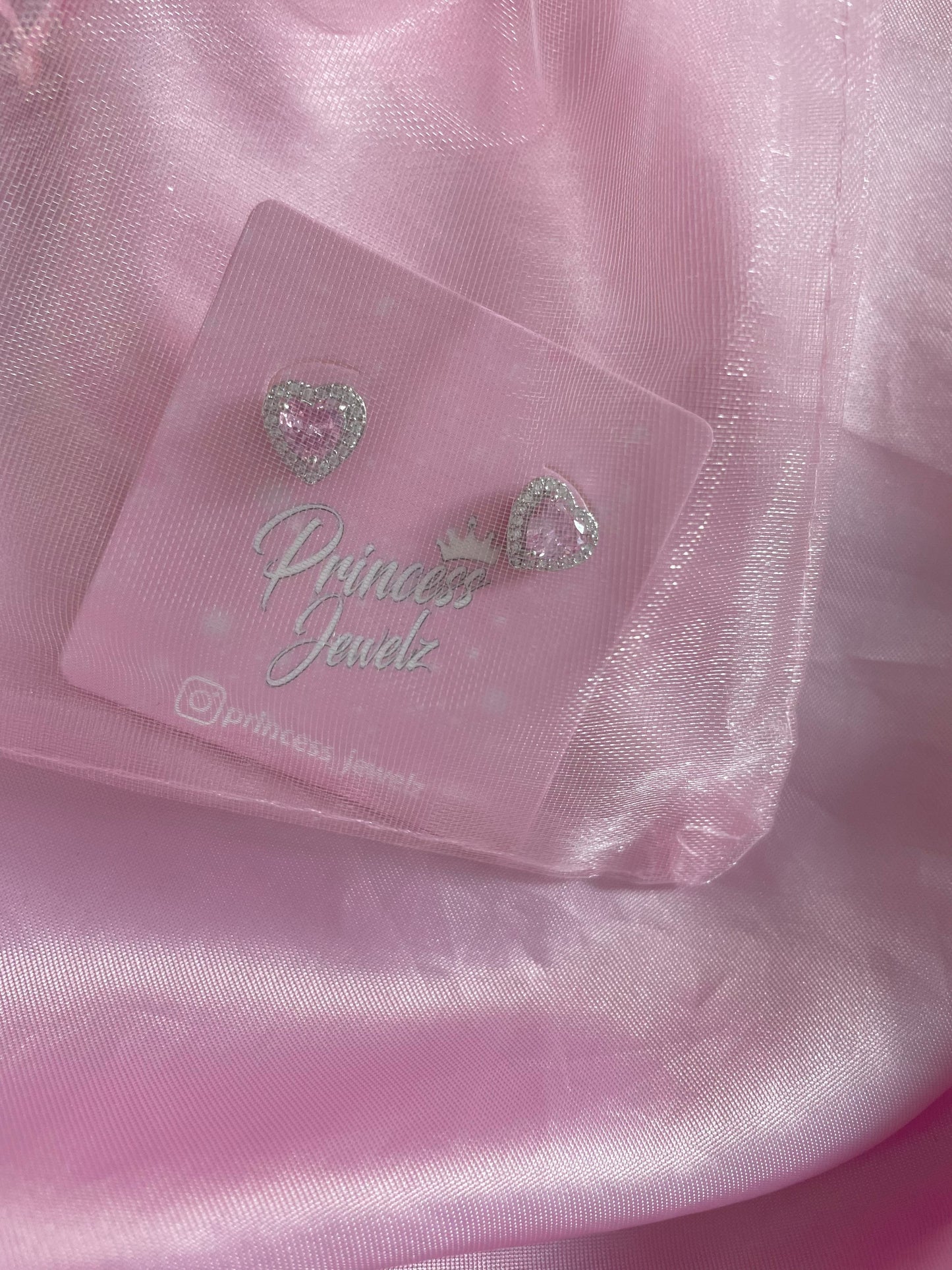 Pink Heart Earrings