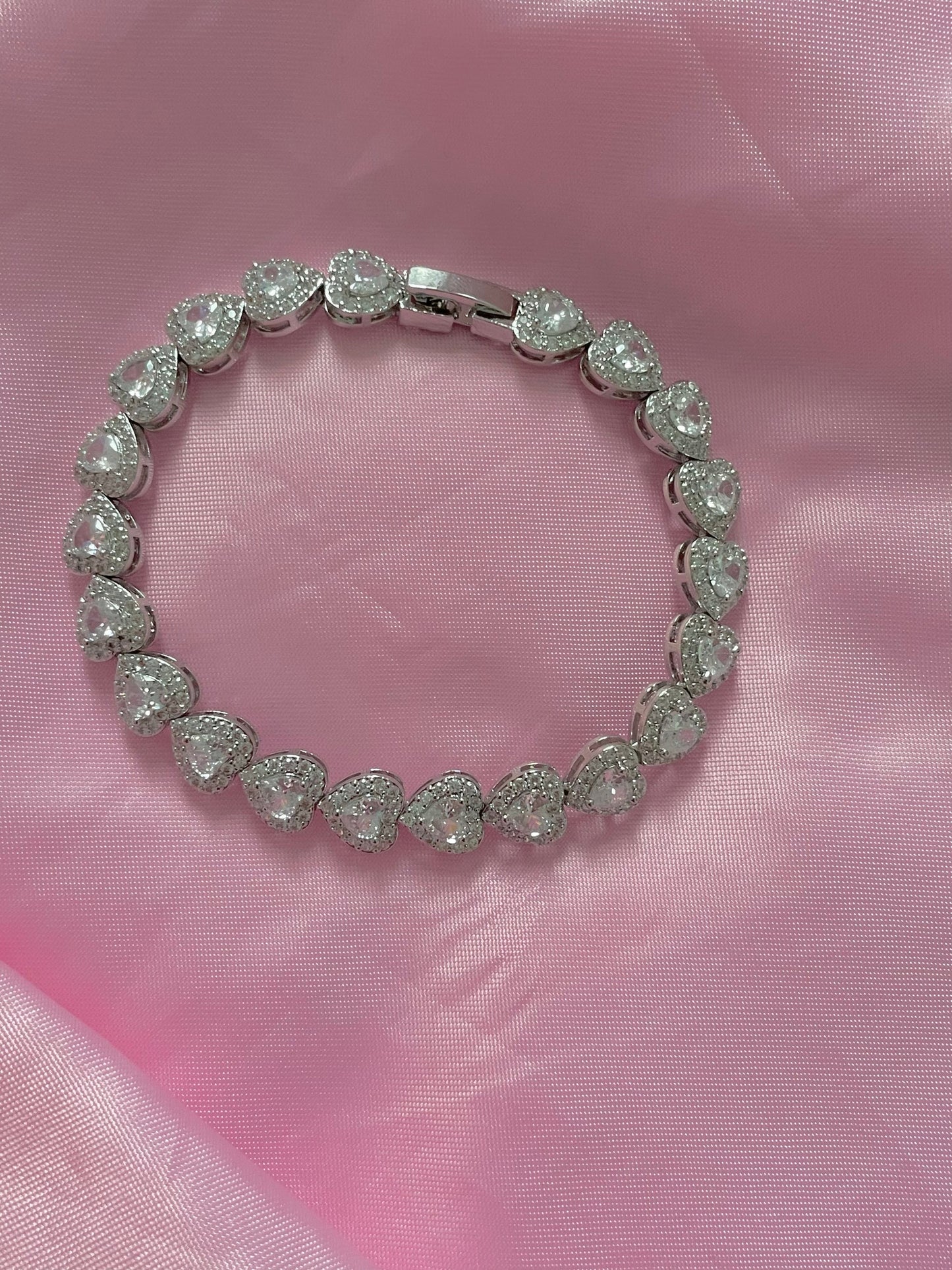 Silver Heart Me Bracelet