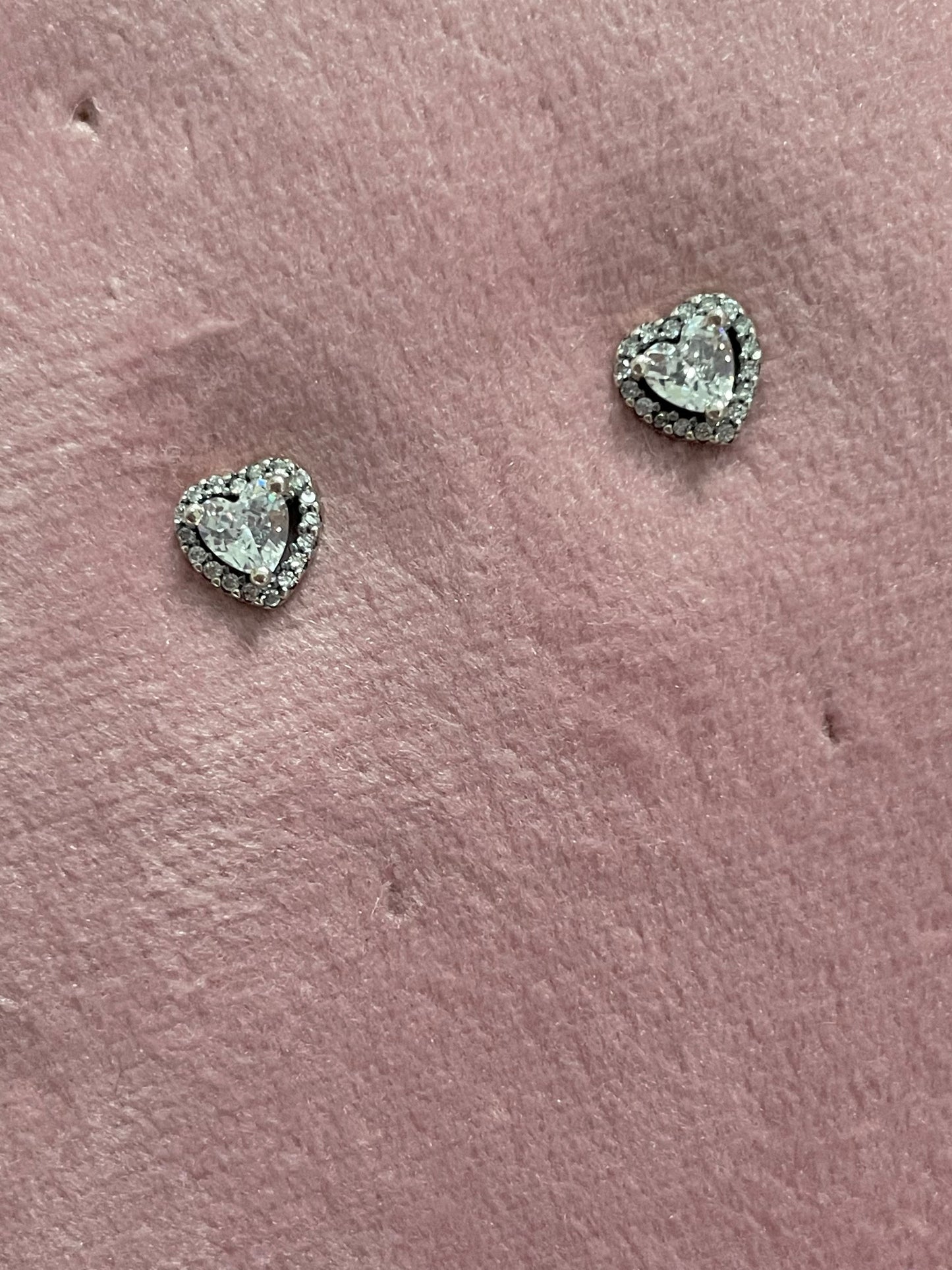 Dainty Silver Heart Earrings