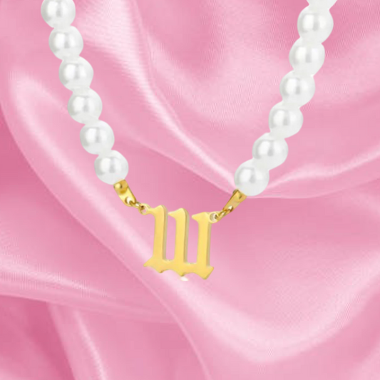 Pearl Angel Number Necklace