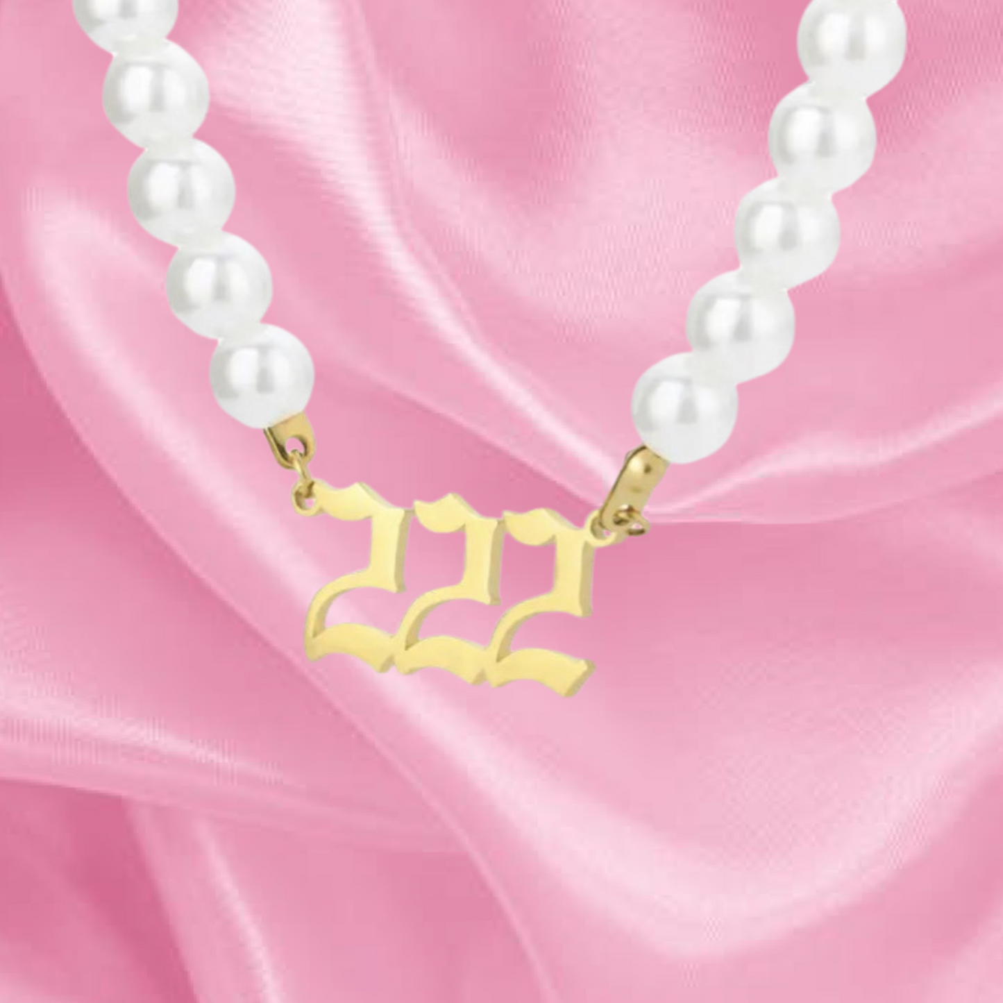 Pearl Angel Number Necklace