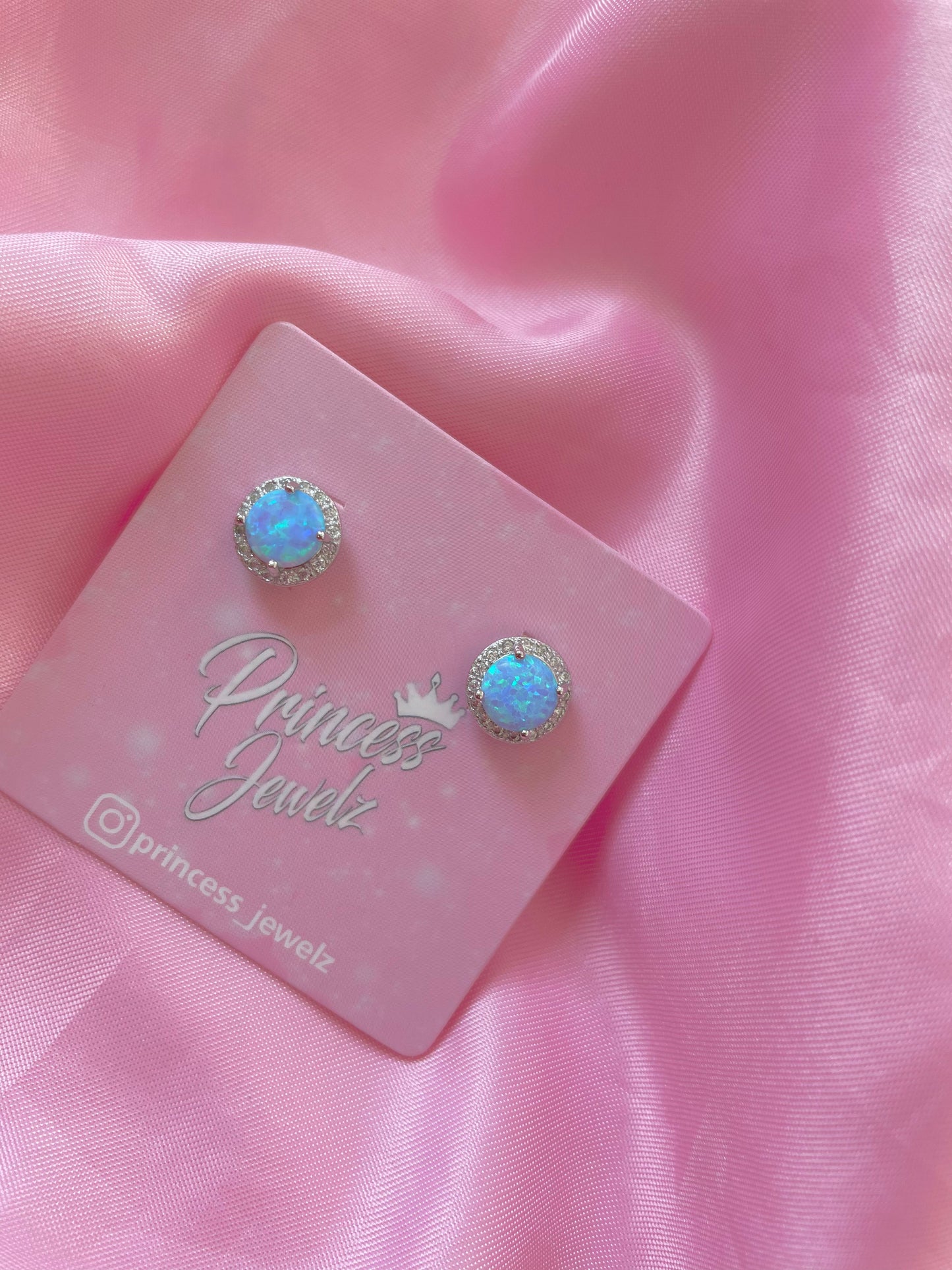 Blue Opal Earrings