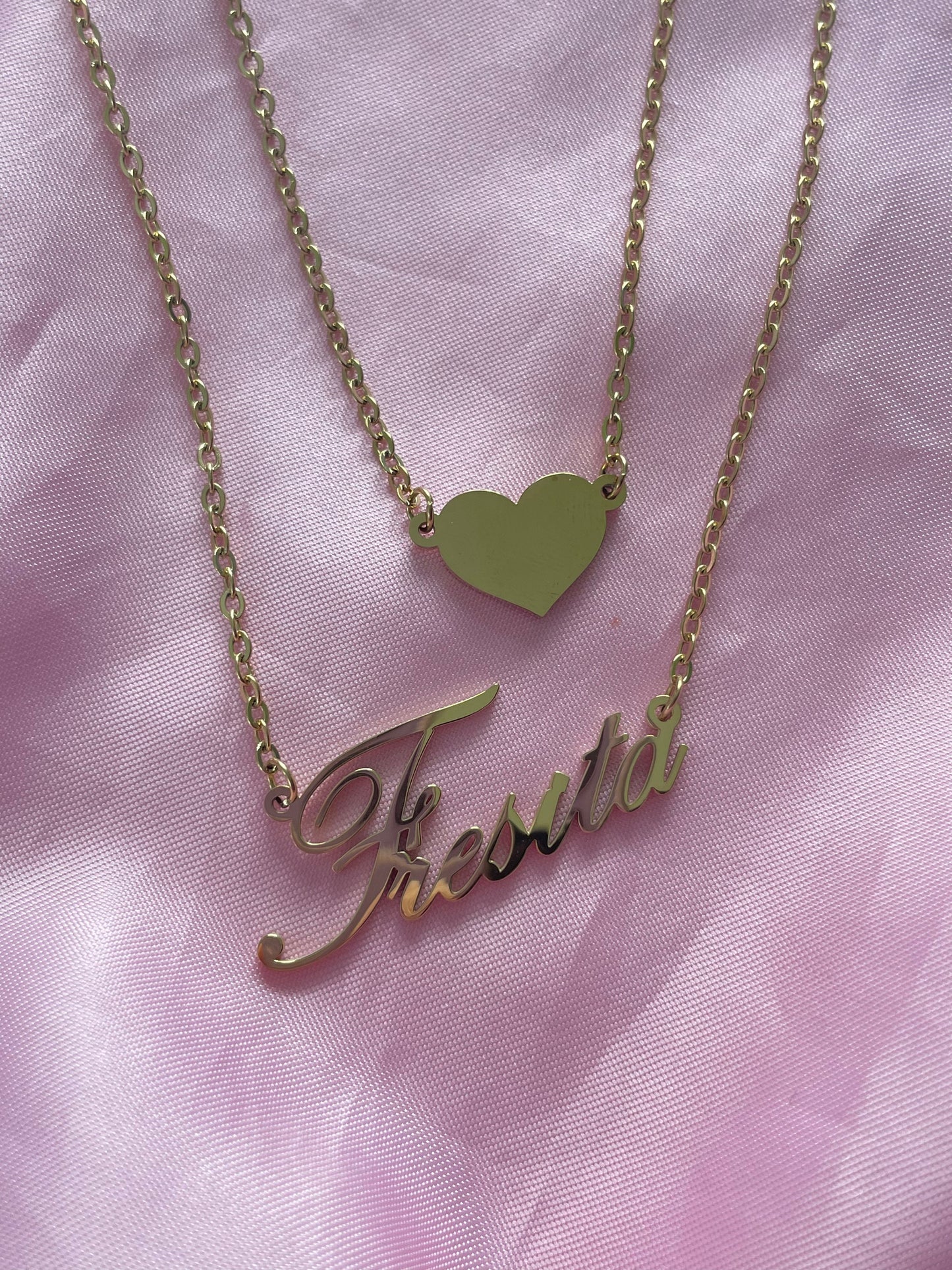 Custom Name Double Layered Necklace